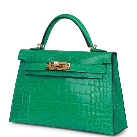 hermes alligator tiny kelly